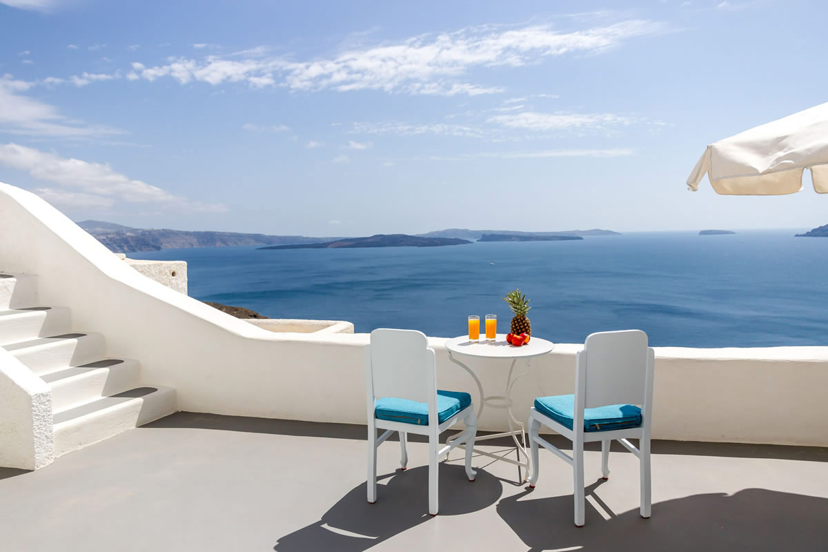 Thirea Studios Oia Santorini – Sea view veranda